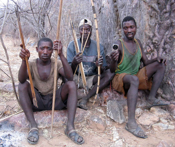 3 hadza men